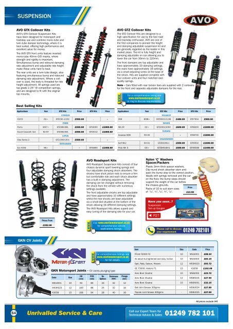 Merlin Motorsport Catalogue 2015