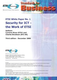 ETSI White Paper Ã¢Â€Â“ Security
