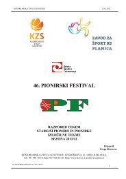 46. PIONIRSKI FESTIVAL - KoÅ¡arkarska zveza Slovenije