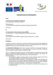 La convention Gendarmerie nationale - CNML - Emploi.gouv.fr