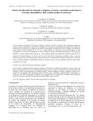 Calores de adsorciÃ³n de n-hexano, n-heptano, n-octano y n-nonano ...