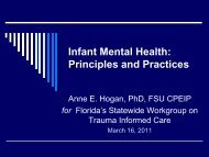 Infant Mental Health: Principles and Practices