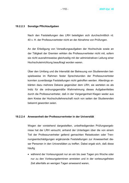 1998 - Landesrechnungshof des Landes Nordrhein-Westfalen (LRH ...