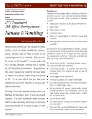 Nausea and Vomiting - HCV Advocate