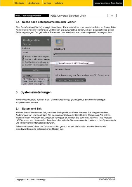 IGEL Technology Universal Desktop Linux v4 Benutzerhandbuch