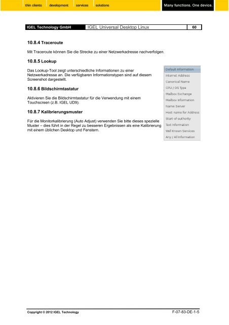 IGEL Technology Universal Desktop Linux v4 Benutzerhandbuch