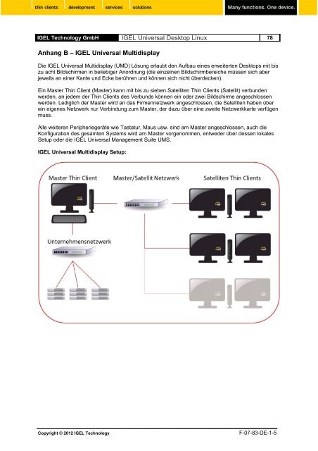 IGEL Technology Universal Desktop Linux v4 Benutzerhandbuch