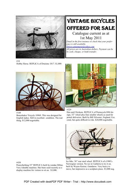 used vintage bicycles for sale