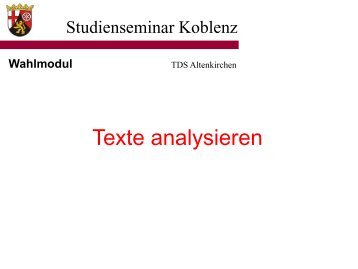 Texte analysieren (PPT)