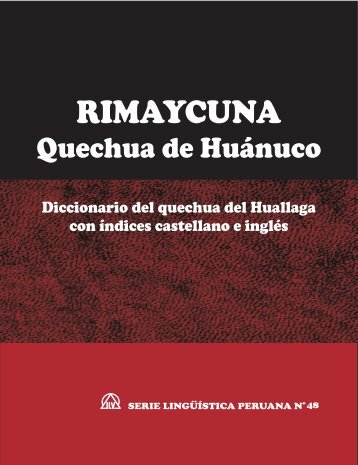 Diccionario del quechua del Huallaga - Sil.org