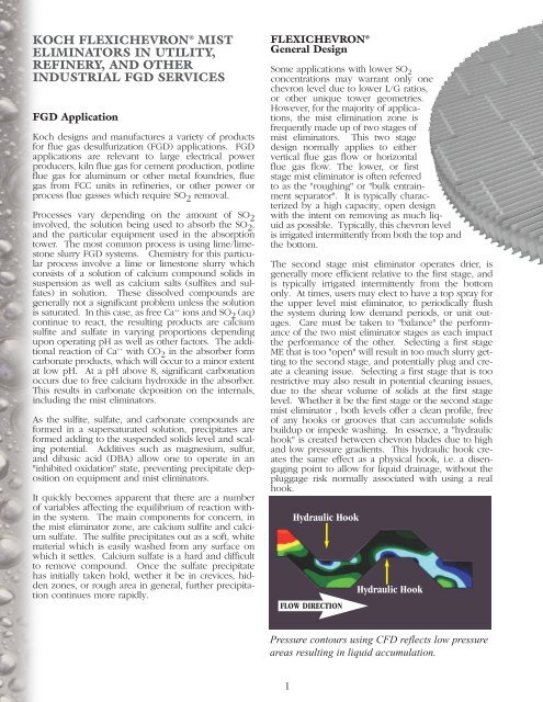 FLEXICHEVRONÂ® Mist Eliminators for Flue Gas ... - Koch-Glitsch