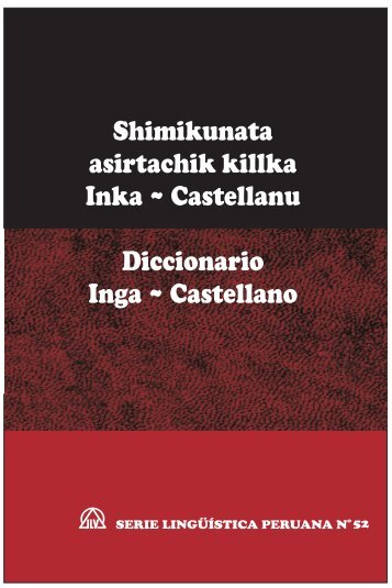 Diccionario Inga (Quechua, Pastaza) ~ Castellano - Sil.org