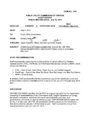 UM 1020, STAFF REPORT, 7/11/2013 - State of Oregon
