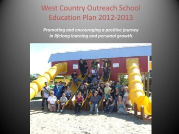 WCOS Education Plan 2012/2013 - West Country Outreach School