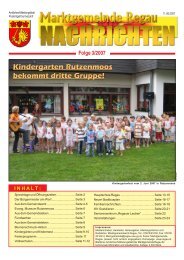 Gemeinde - Nachrichten Nr. 3/2007 - Regau