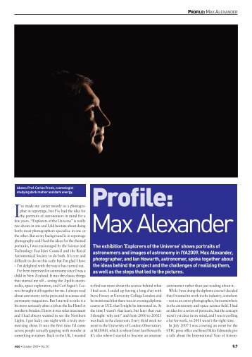 Profile: Max Alexander - UCL Astronomy Group