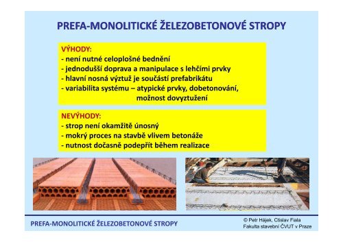 PREFA-MONOLITICKÉ ŽELEZOBETONOVÉ STROPY ...