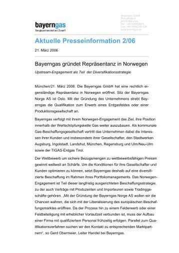 Ganzen Artikel als PDF herunterladen - Bayerngas GmbH