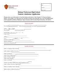 a pdf to print out - Bishop Watterson High School