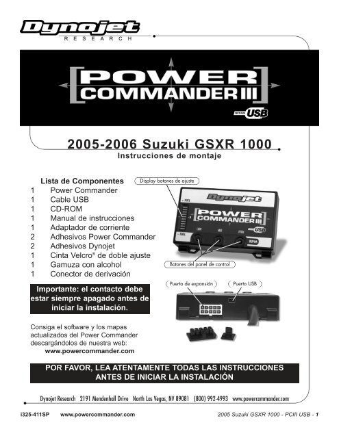 2005-2006 Suzuki GSXR 1000 - Power Commander