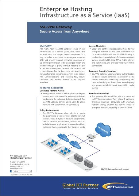 Ssl Vpn Gateway Leaflet Ntt Com Asia