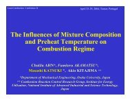 The Influences of Preheat Temperature and Mixture Compositions ...