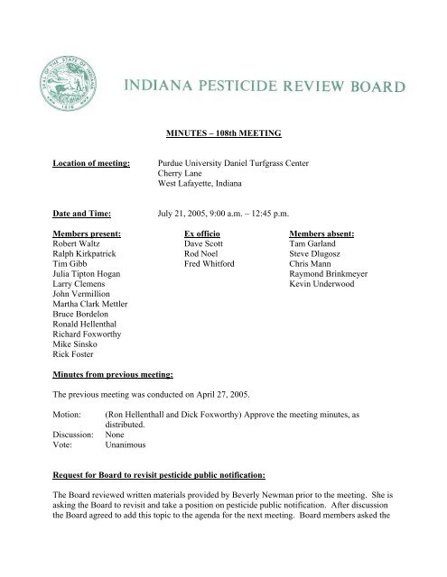case summary - Office of Indiana State Chemist - Purdue University