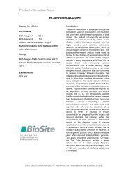 Product Information Sheet BCA Protein Assay Kit - Nordic Biosite