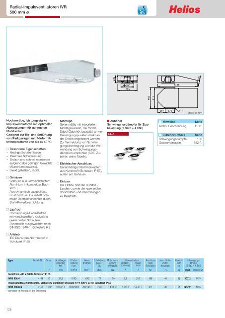 Helios TGA-Katalog 2.0 / 03.2013 - Helios Ventilatoren AG