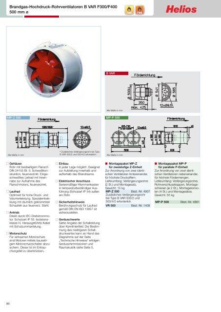 Helios TGA-Katalog 2.0 / 03.2013 - Helios Ventilatoren AG