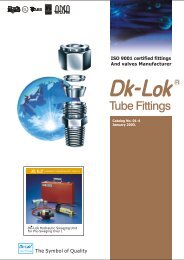 Dk-Lok Tube Fittings