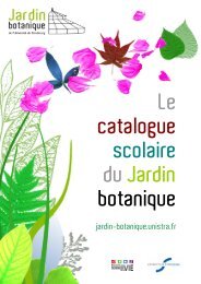 Le catalogue scolaire du Jardin botanique - Jardin botanique de l ...