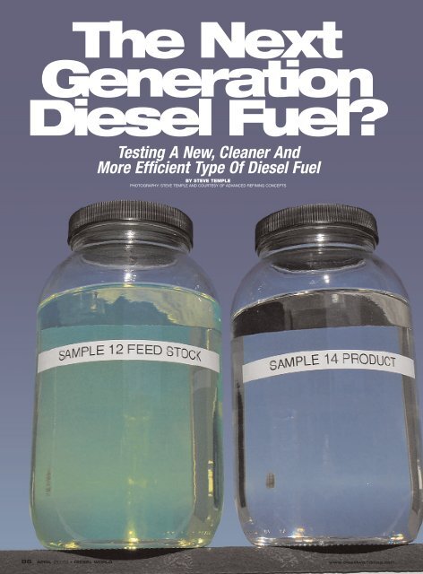 The Next Generation Diesel Fuel? - Advanced Refining Concepts