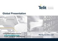 Telit General Presentation - M2M Platforms