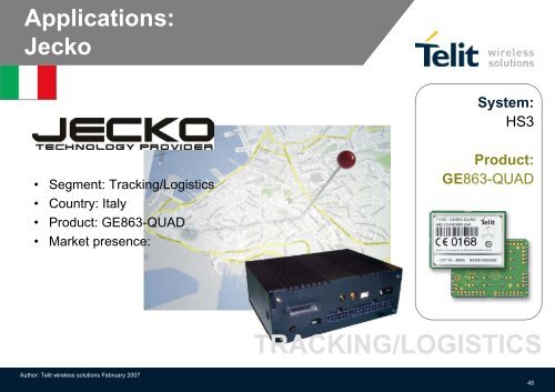 Telit General Presentation - M2M Platforms