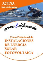 INSTALACIONES DE ENERGIA SOLAR FOTOVOLTAICA