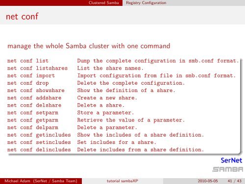 Clustering Samba With CTDB A Tutorial At sambaXP 2010