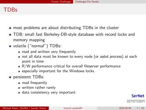 Clustering Samba With CTDB A Tutorial At sambaXP 2010