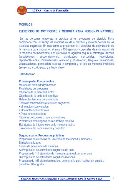 Monitor en Actividades Físico Deportivas en la Tercera Edad
