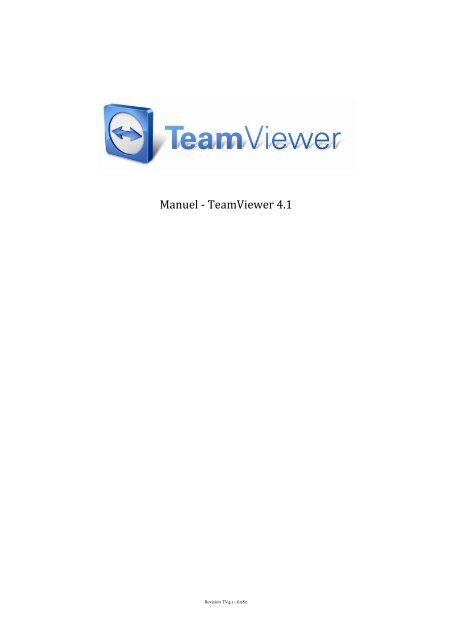 Manuel ‐ TeamViewer 4.1