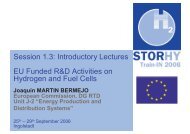 EU Funded R&D Activities on Hydrogen and Fuel Cells, J. Martin ...