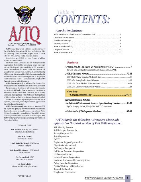 1) ATQ Fall 2003 for pdf - Airlift/Tanker Association