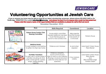 Nov dec 2012 - Jewish Care