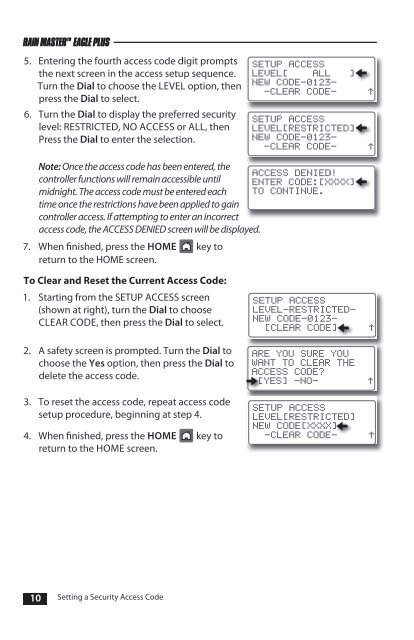 Eagle Plus User's Guide - Rain Master Control Systems