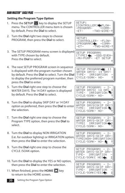 Eagle Plus User's Guide - Rain Master Control Systems