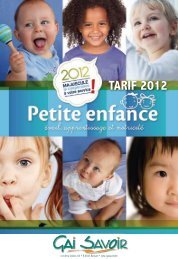 TARIF 2012 - Gai Savoir