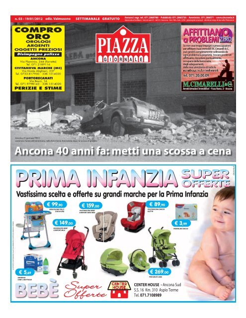 Ancona 40 anni fa: metti una scossa a cena - Piazza