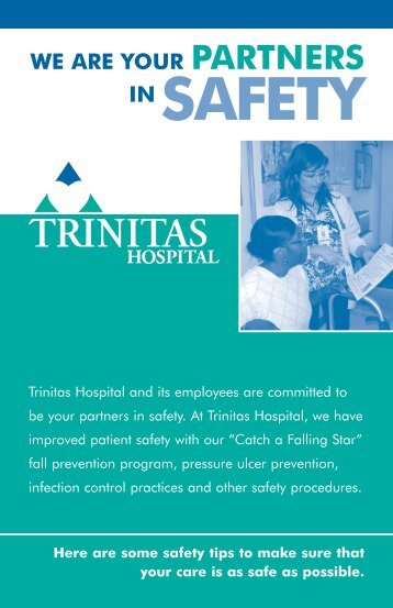 Patient Safety brochure - Trinitas Hospital