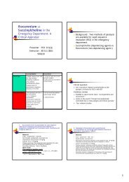 Rocuronium vs Succinylcholine in the