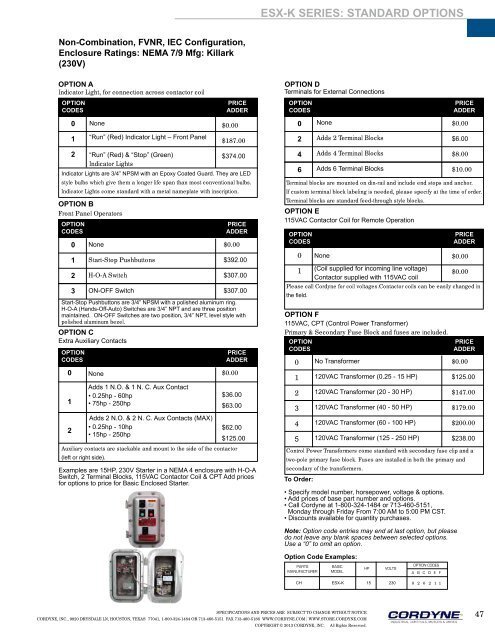 Cordyne_standard_ms_catalog_06122013-opt. - Cordyne, Inc.